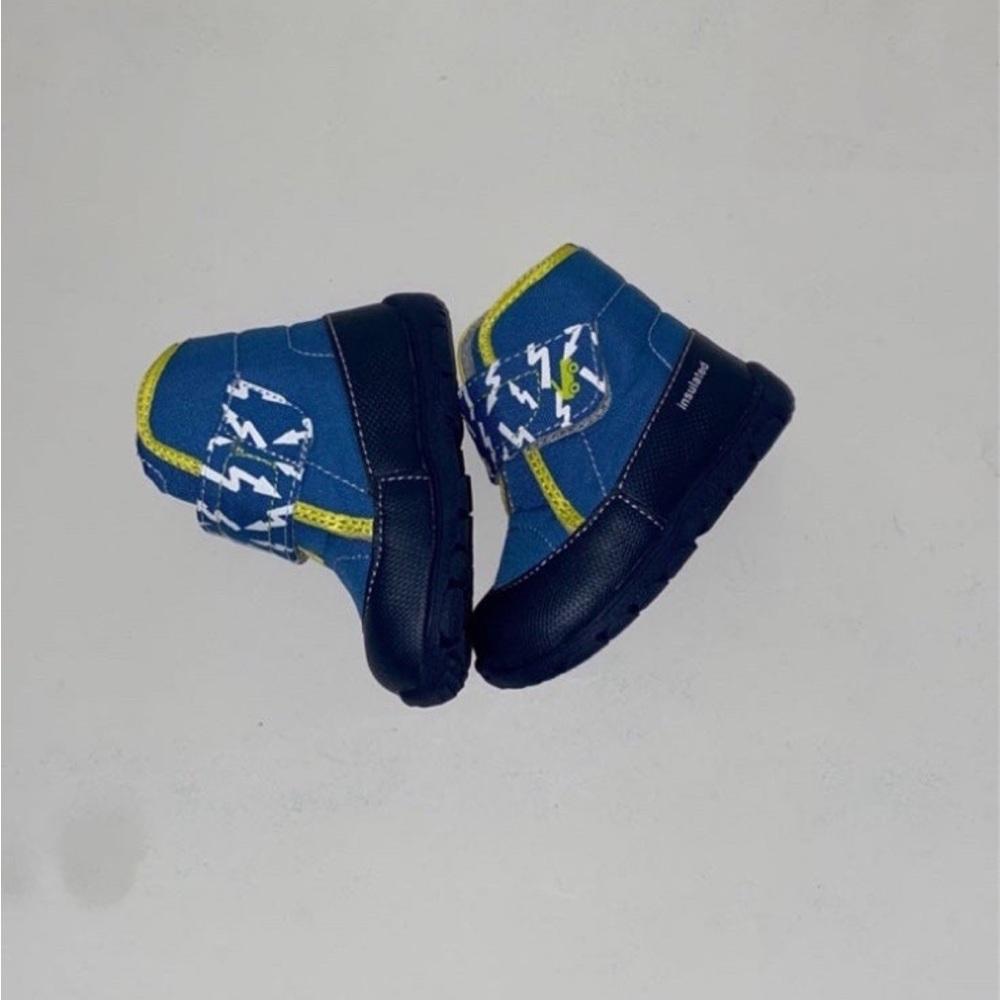 Kids Blue and Black Shoes